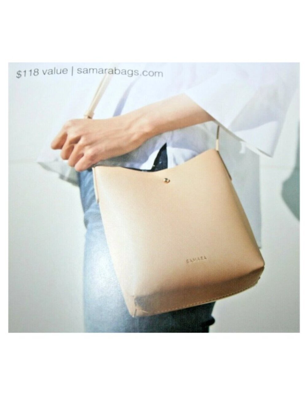 SAMARA Vegan Leather Shoulder Bag Crossbody - Picture 2 of 5